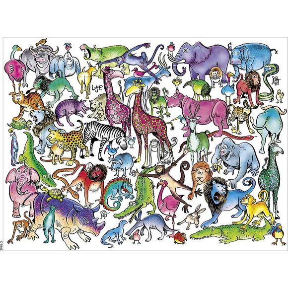Ceaco 2021 Animal Jam Zoo 750 Piece Jigsaw Puzzle - Picture 3 of 3